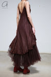 Marc Le Bihan Slip Dress France MLB-2104-AUBERGINE 2105 2104